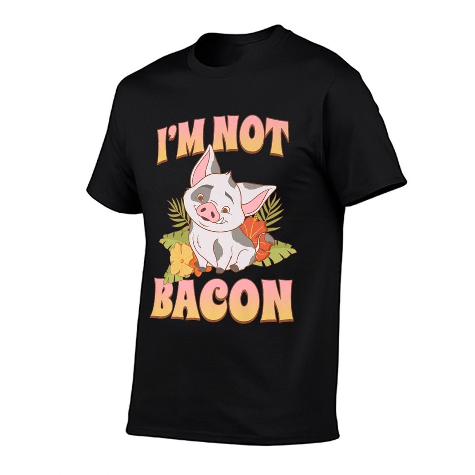 Disney Moana 2 Pua I'm Not Bacon Tropical Panel Premium  Graphic-printed T-Shirt