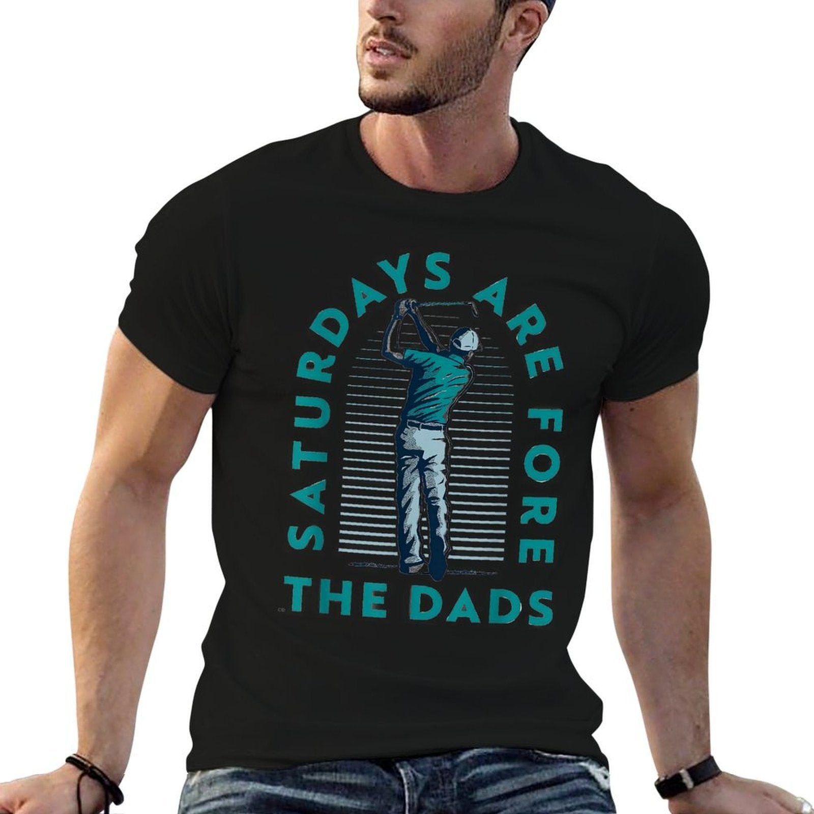 Saturdays For Dads Golfer Fathers Day  Odor-resistant T-Shirt
