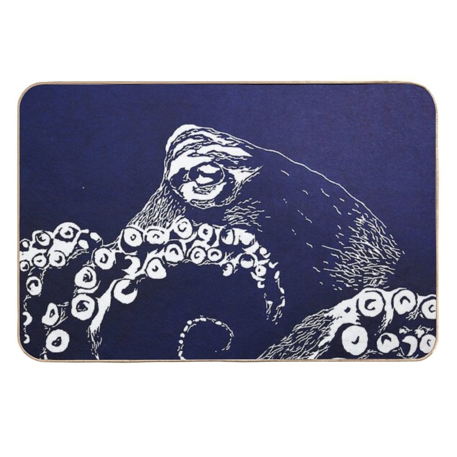 Blue Octopus  Eco-Friendly Bath Mat