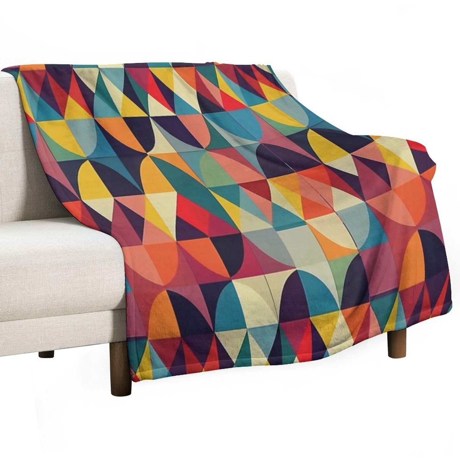 Seamless Geometric Pattern Design Easy Care Throw Blanket
