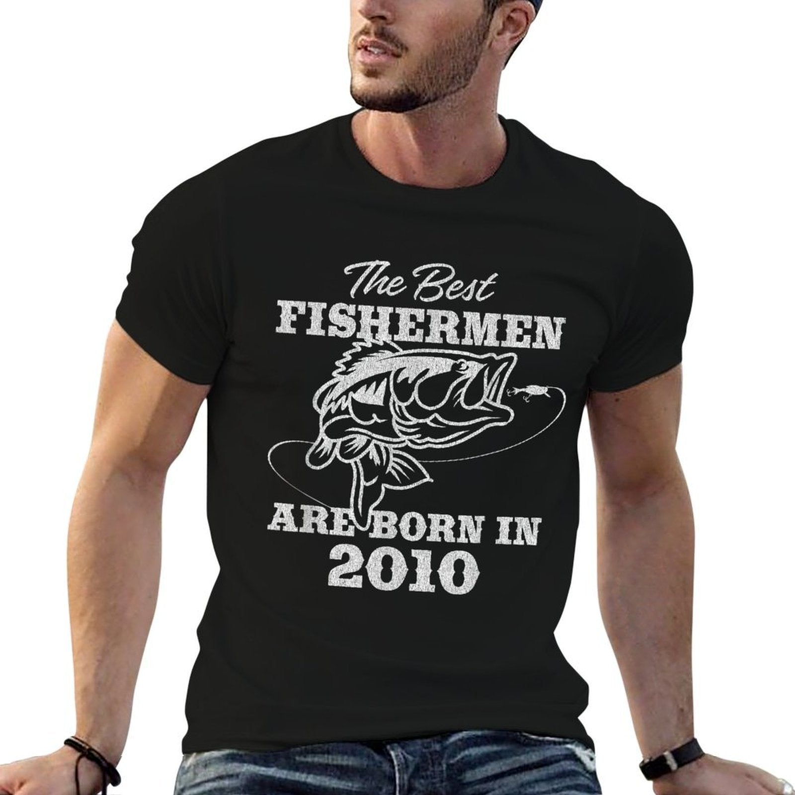 15 Year Old Fisherman Fishing 2010 15th Birthday  Versatile T-Shirt