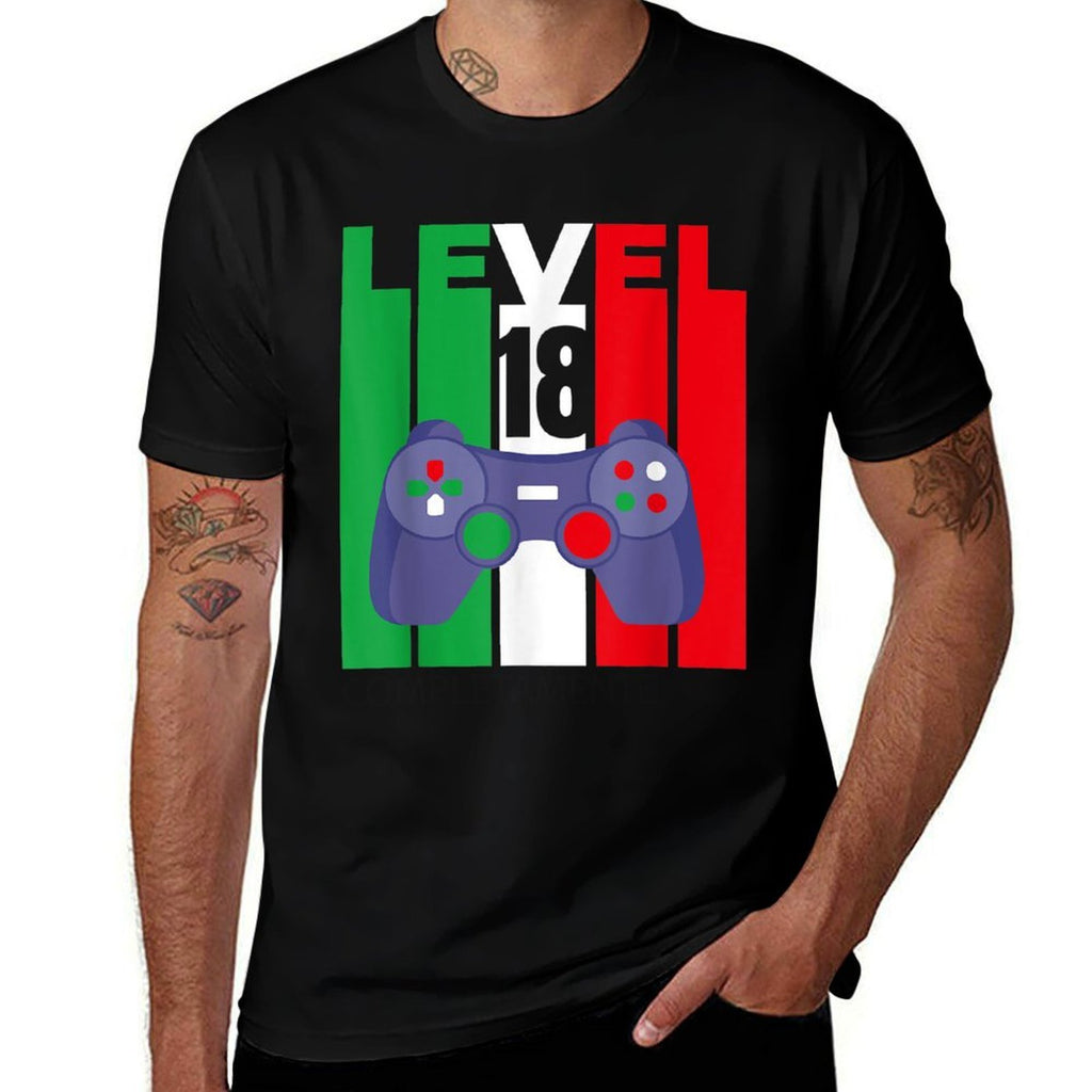 Level 18 Years 18th Happy Birthday  Slim-fit Cut T-Shirt