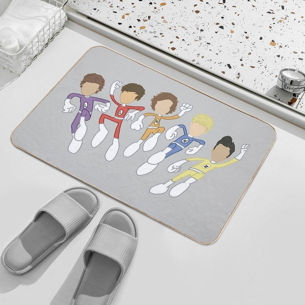 The Adventurous Adventures of One Direction  Pet-Safe Bath Mat