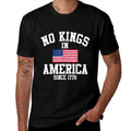 No Kings In America Since 1776 Retro American Patriotic  Slim-fit Cut T-Shirt