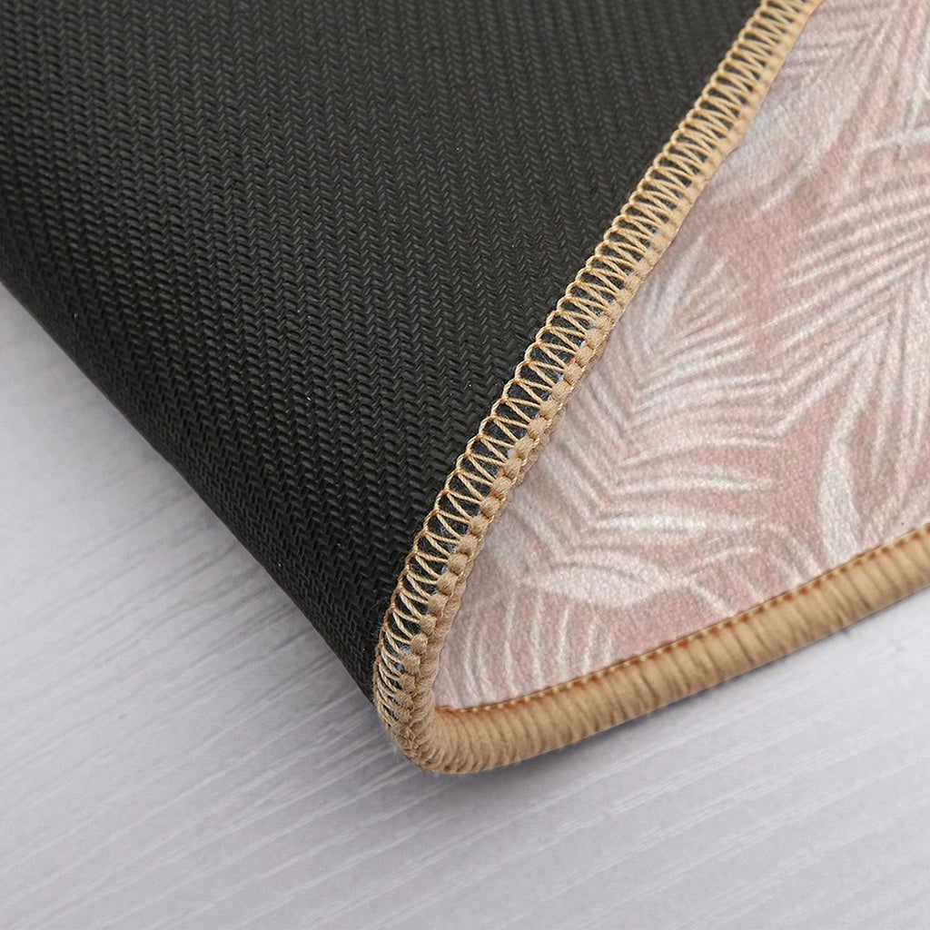 Palm Leaf Seamless Pattern  Absorbent Bath Mat
