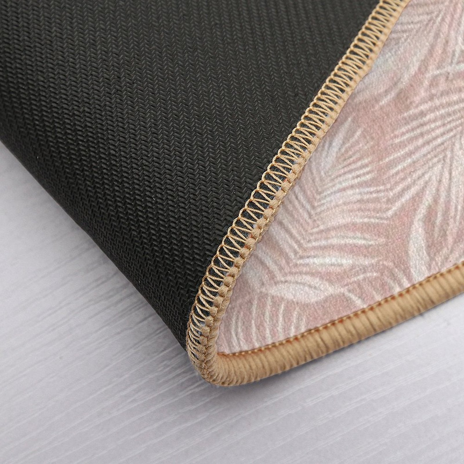 Palm Leaf Seamless Pattern  Absorbent Bath Mat