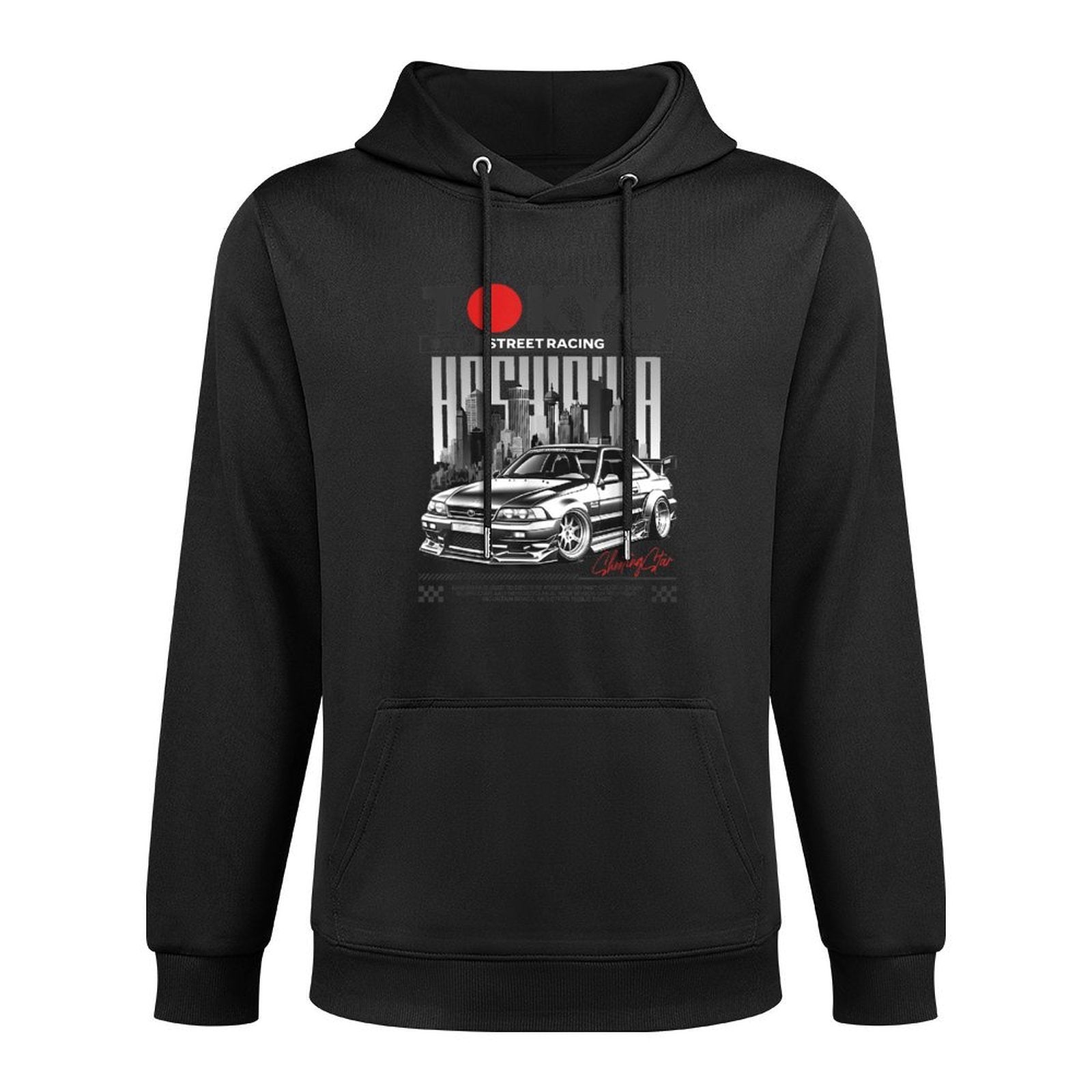 JDM Tokyo Japan Drift Race Car Tuning Retro Vintage Graphic Shape Retention Hoodie