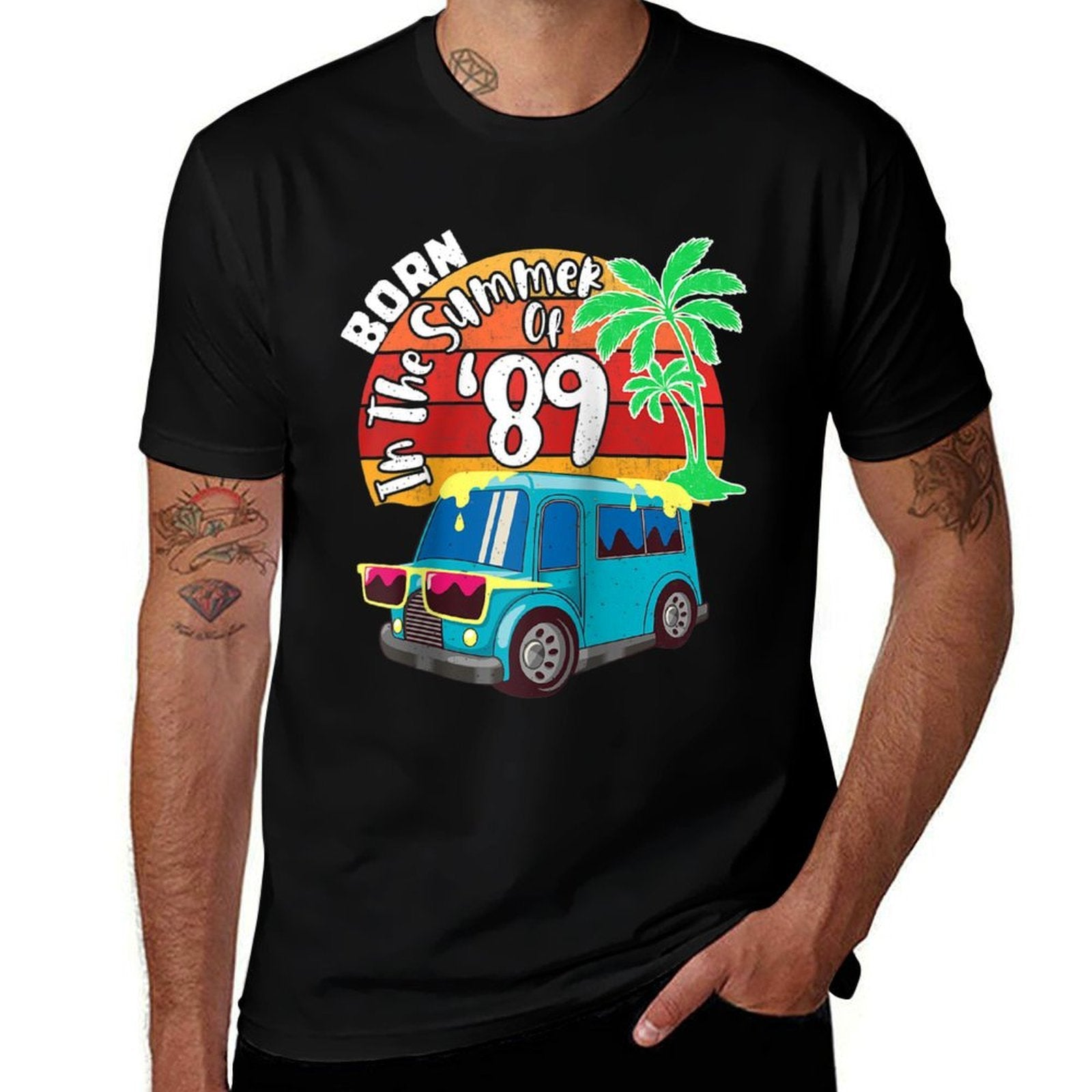 Born In The Summer Of '89 Great 50th Birthday Gift Raglan Baseball  Lightweight T-Shirt