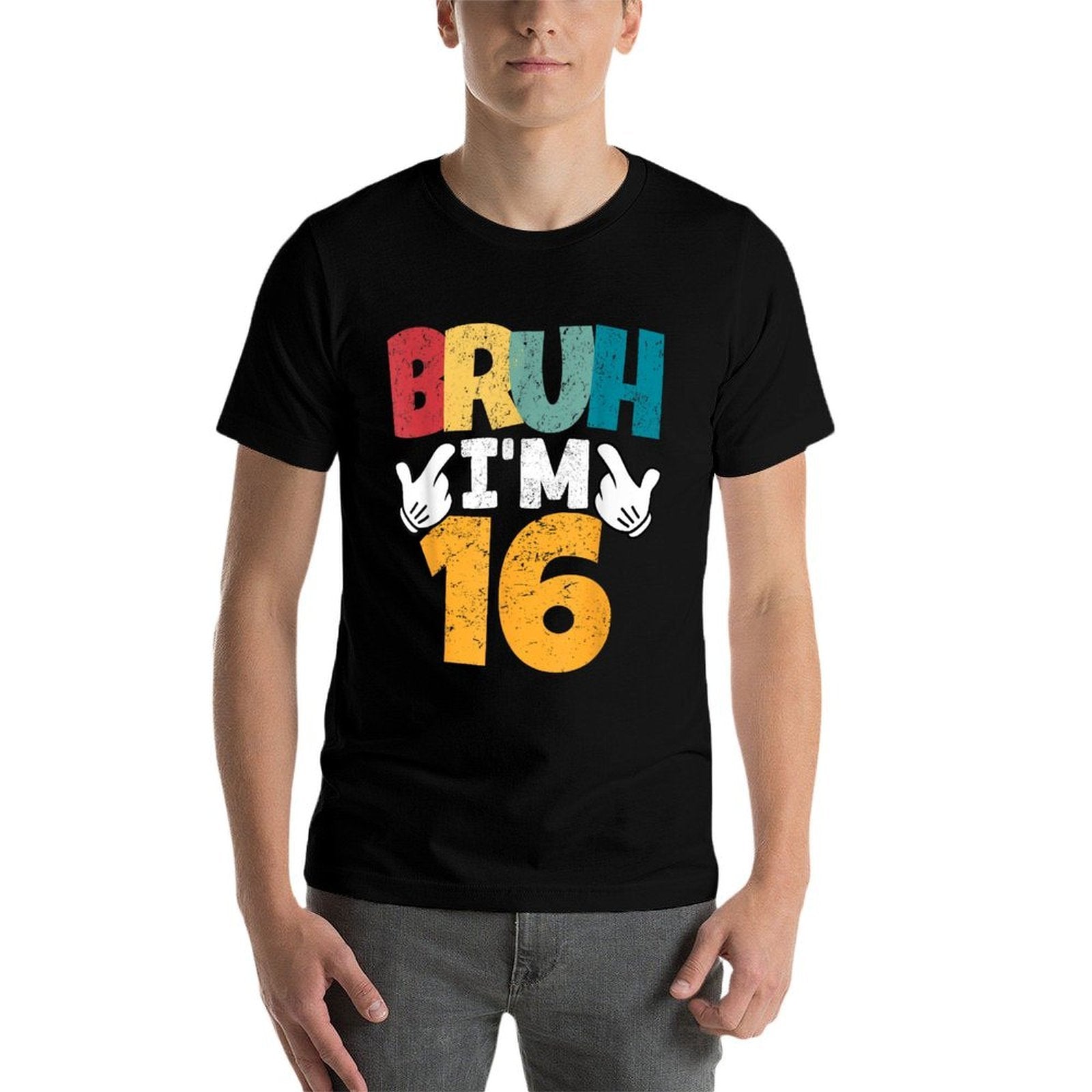 Bruh I'm 16 Year Old Gifts Boys Girls It's My 16th Birthday  Classic T-Shirt