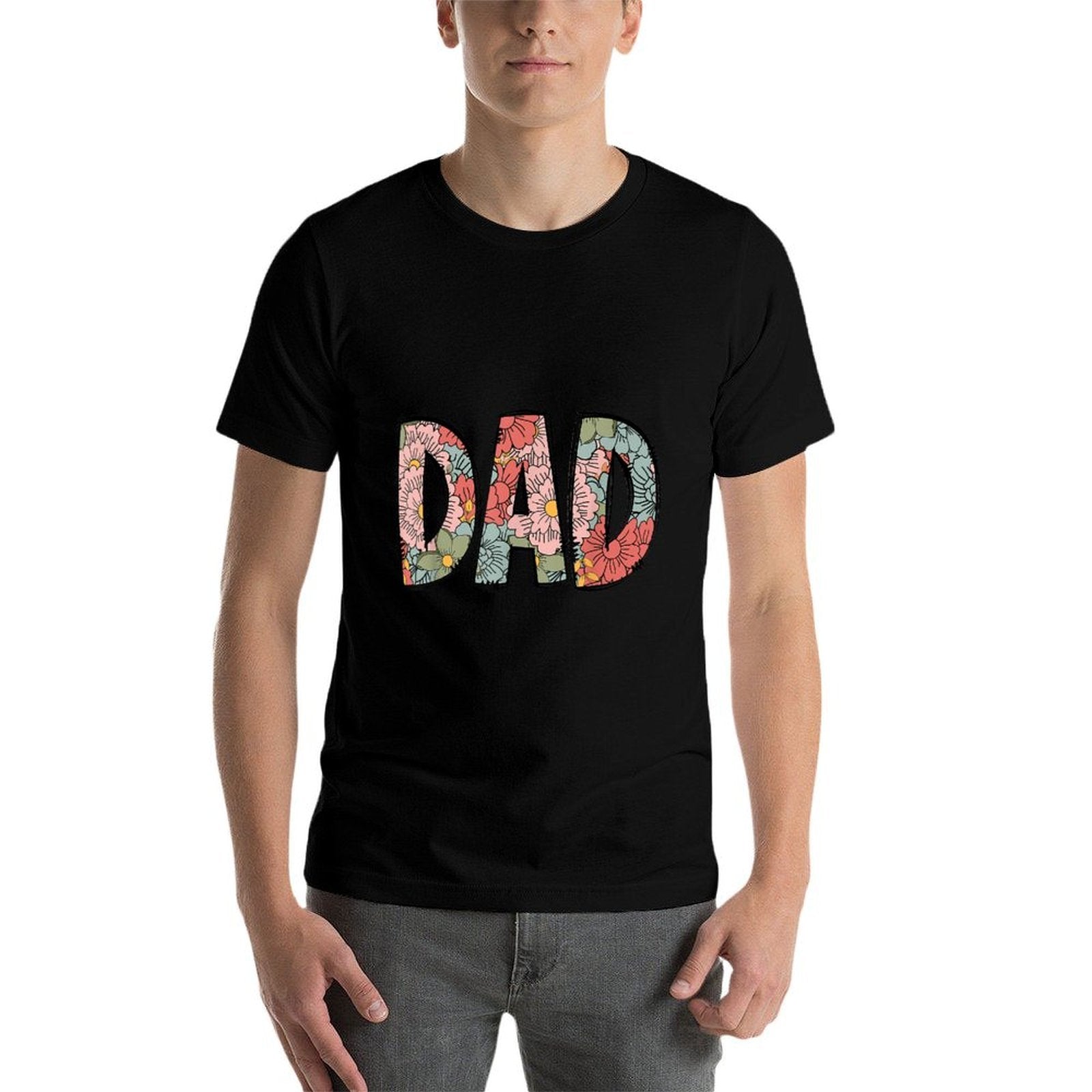 Retro Dad Colorful Flowers Groovy Daisy Flower  Quick-drying T-Shirt