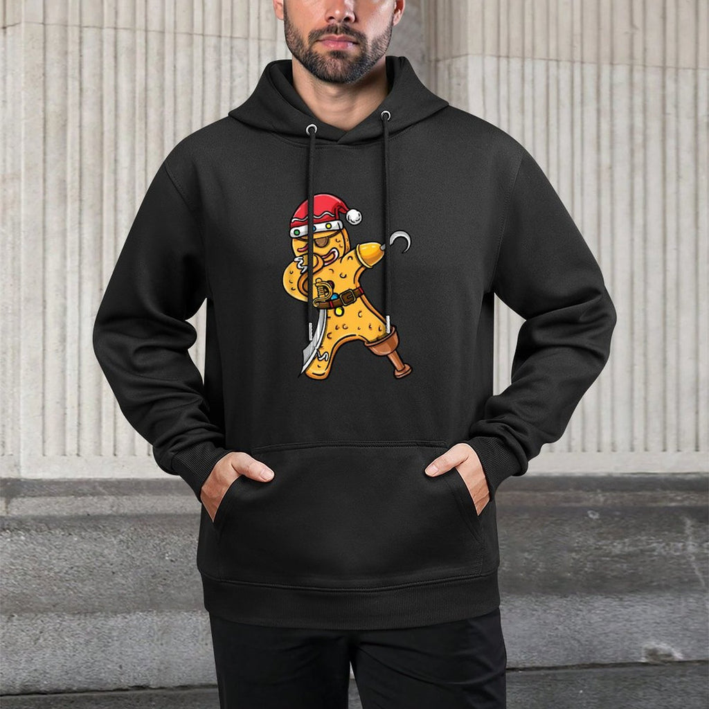 Dabbing Christmas Gingerbread Pirate Halloween Casual Wear Hoodie