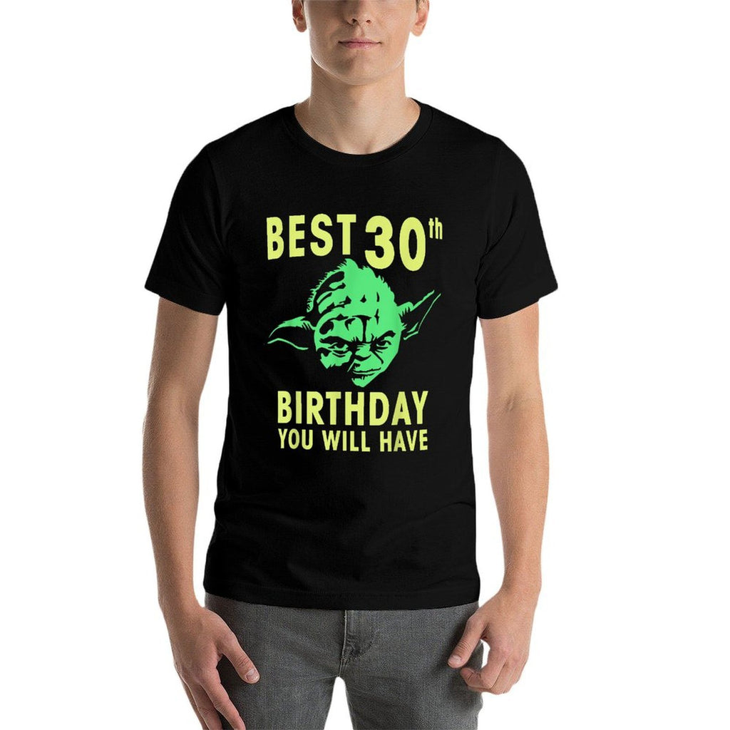 Star Wars Yoda Best 30th Birthday You Will Have Stencil  Quick-drying T-Shirt
