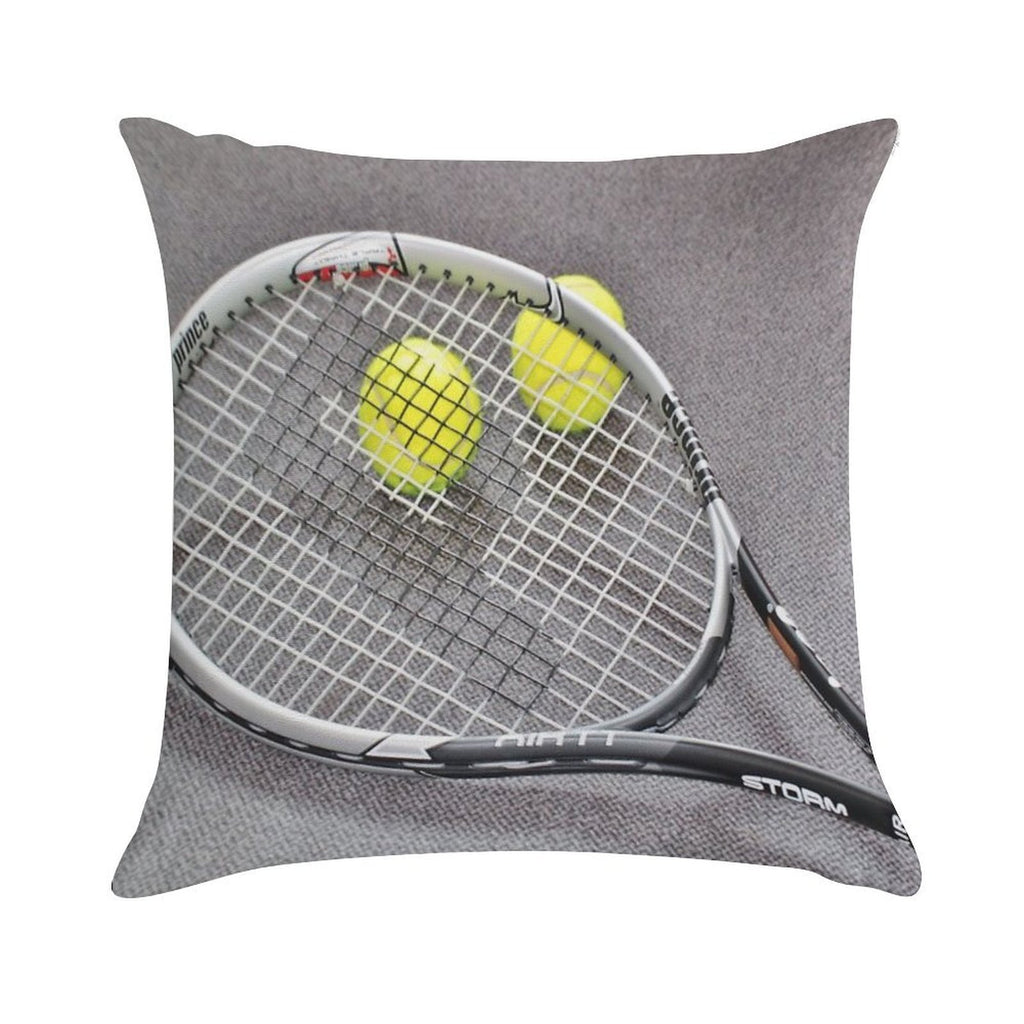 Tennis Ball Soft Hidden Zipper Throw Pillow