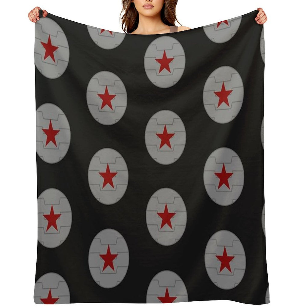 Winter Soldier Emblem Travel-friendly Throw Blanket