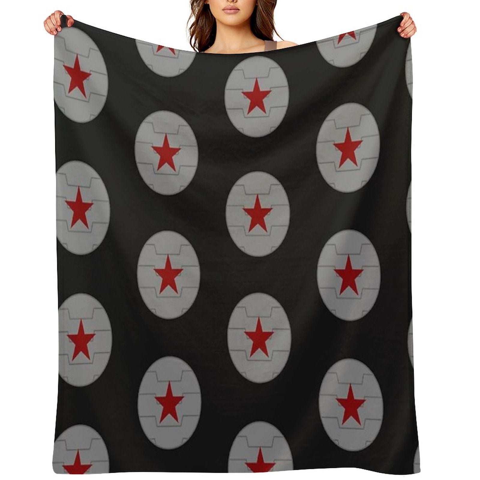 Winter Soldier Emblem Travel-friendly Throw Blanket