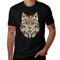 Native American Tribal Wolf Head Men Women Kids Indian Wolf  Lightweight T-Shirt