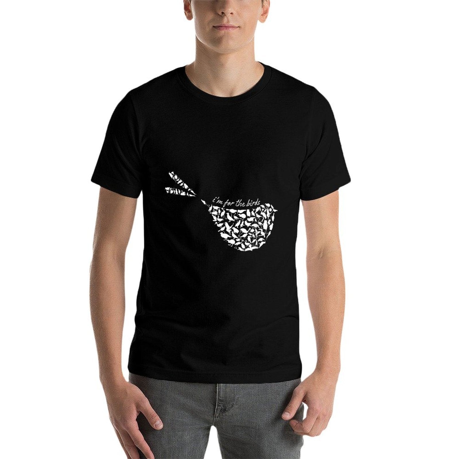 Im For The Birds Minimalist Funny  Lightweight T-Shirt
