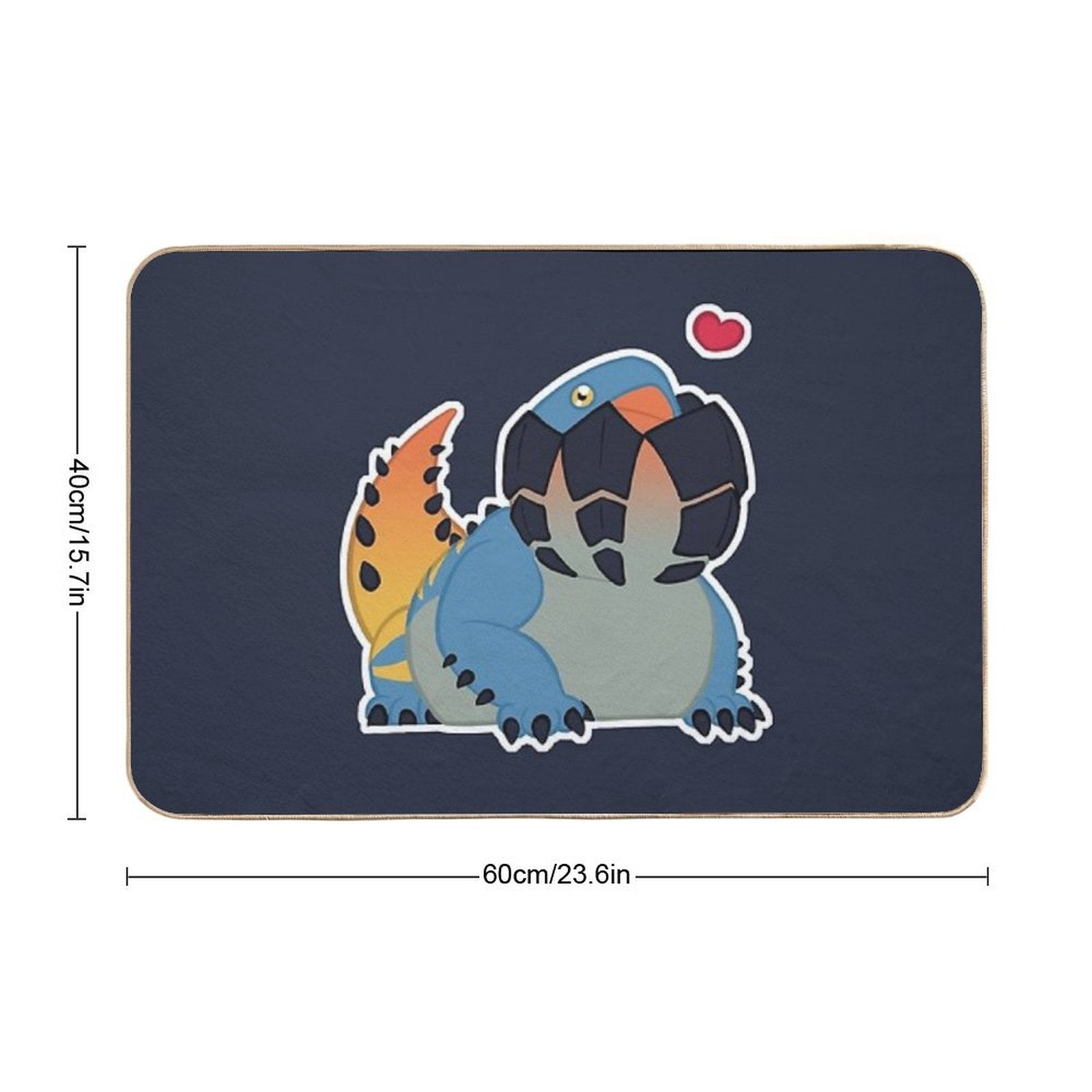 Monster Hunter Dodogama  Stain-Proof Bath Mat