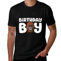Orangutan Birthday Boy Party Kids Boys Orangutan Birthday  Heathered Texture T-Shirt