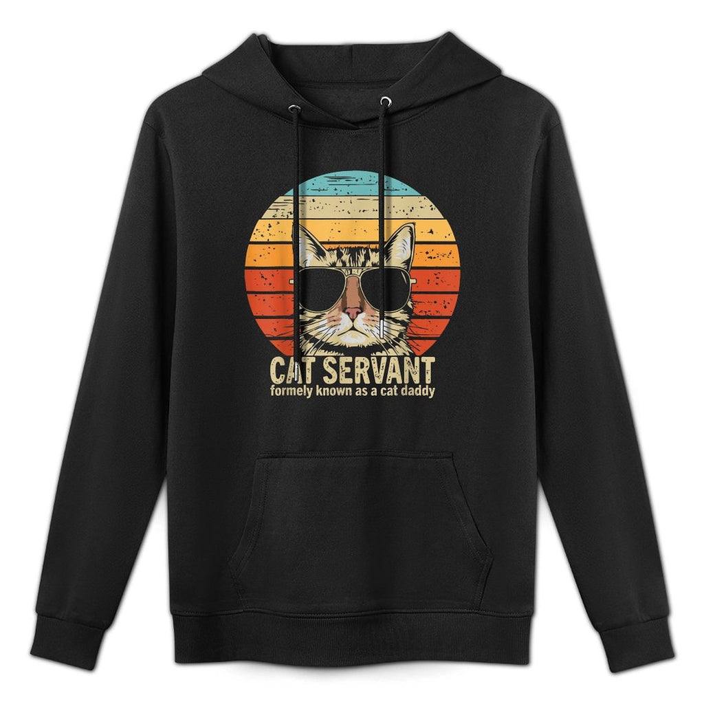 Cat Daddy Funny Fathers Day for Cat Dad Colorfast Hoodie