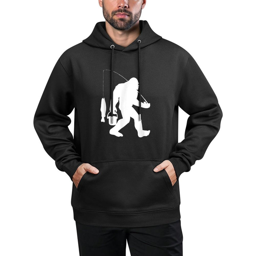 Bigfoot Fishing Funny Sasquatch And Fish All-Day Comfort Hoodie