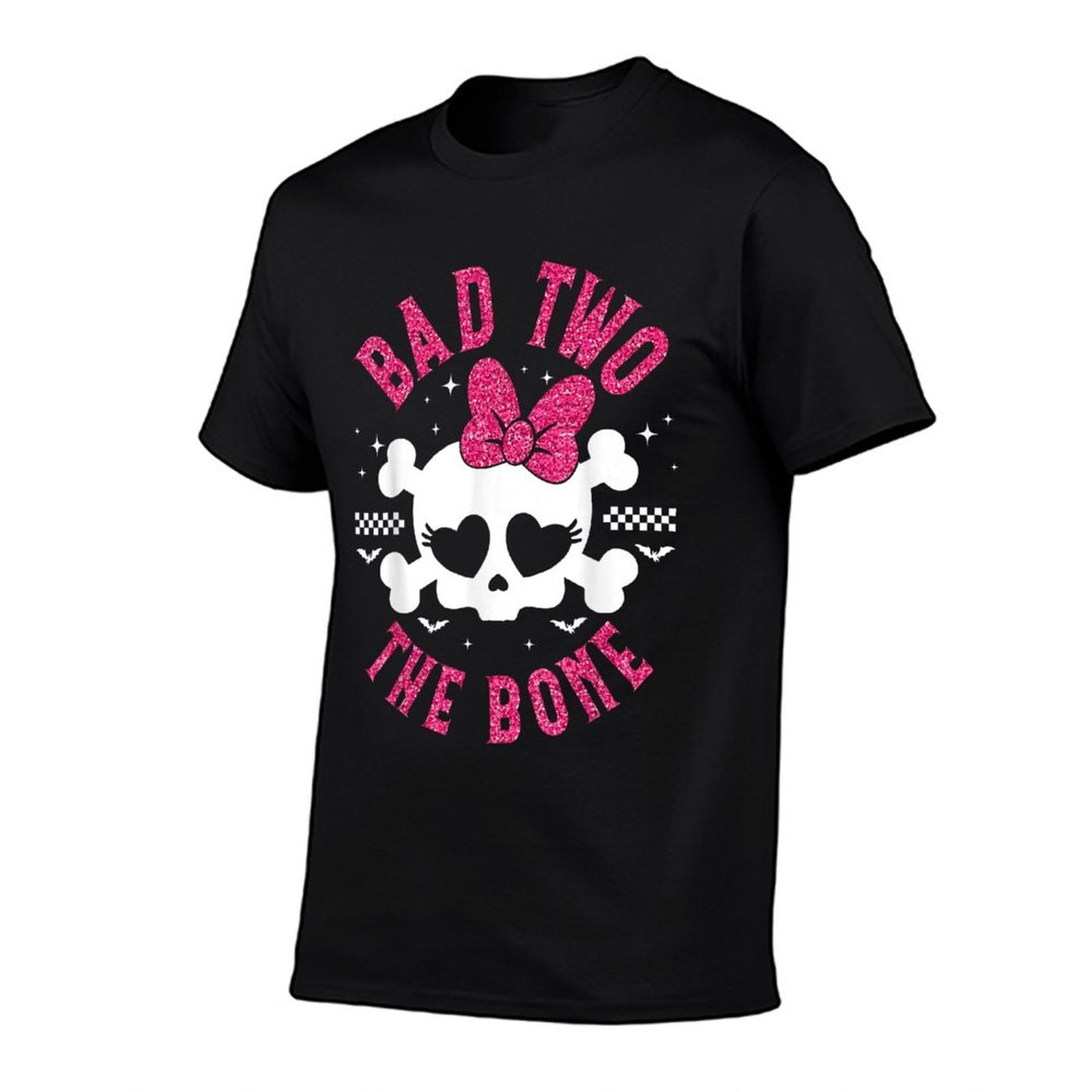 Bad Two The Bone 2nd Birthday 2 Years Old Kids Girls  Cotton T-Shirt