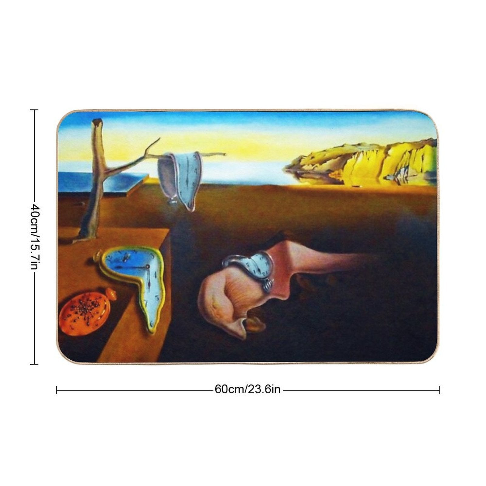 Salvador Dali The Persistence Of Memory  Odorless Bath Mat