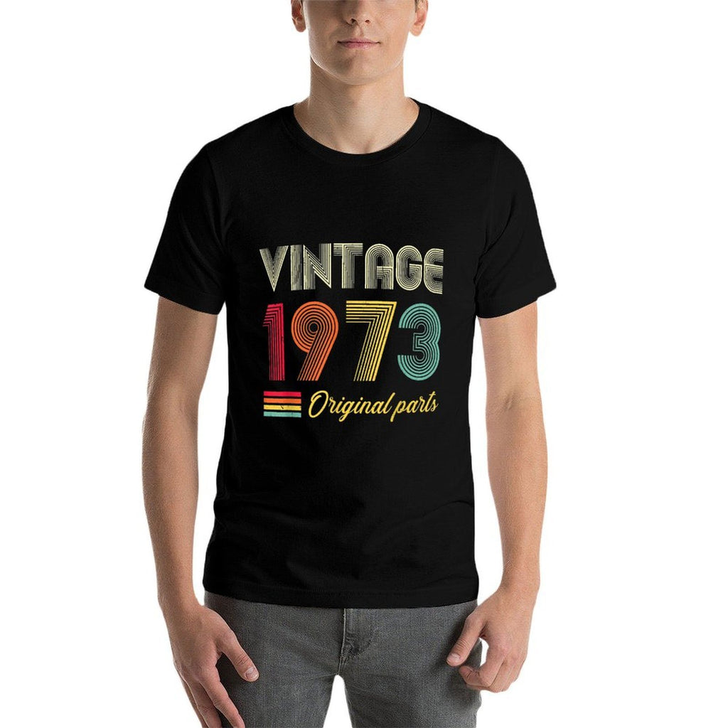 Vintage 1973 Original Parts 50 Years Old 50th Birthday  Cotton T-Shirt