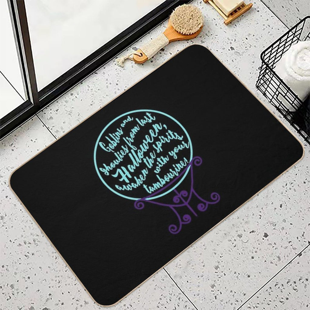 Madame Leota Inspired Crystal Ball Version 2  Non-Slip Bath Mat
