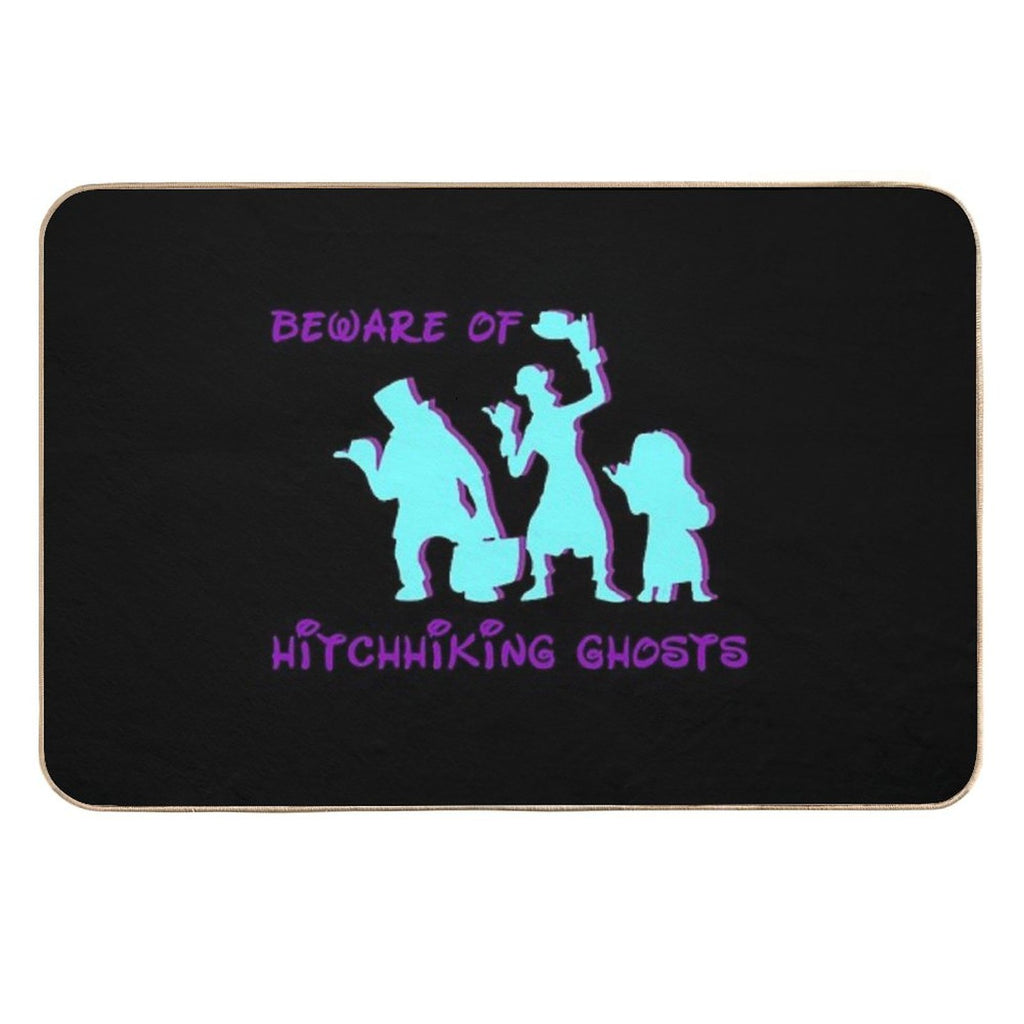 Beware Of Hitchhiking Ghosts  Odorless Bath Mat