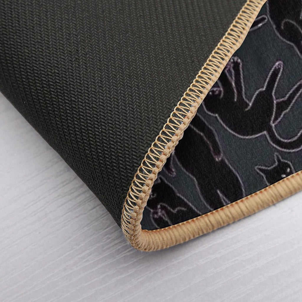 BLACK CATS  Slip-Resistant Bath Mat