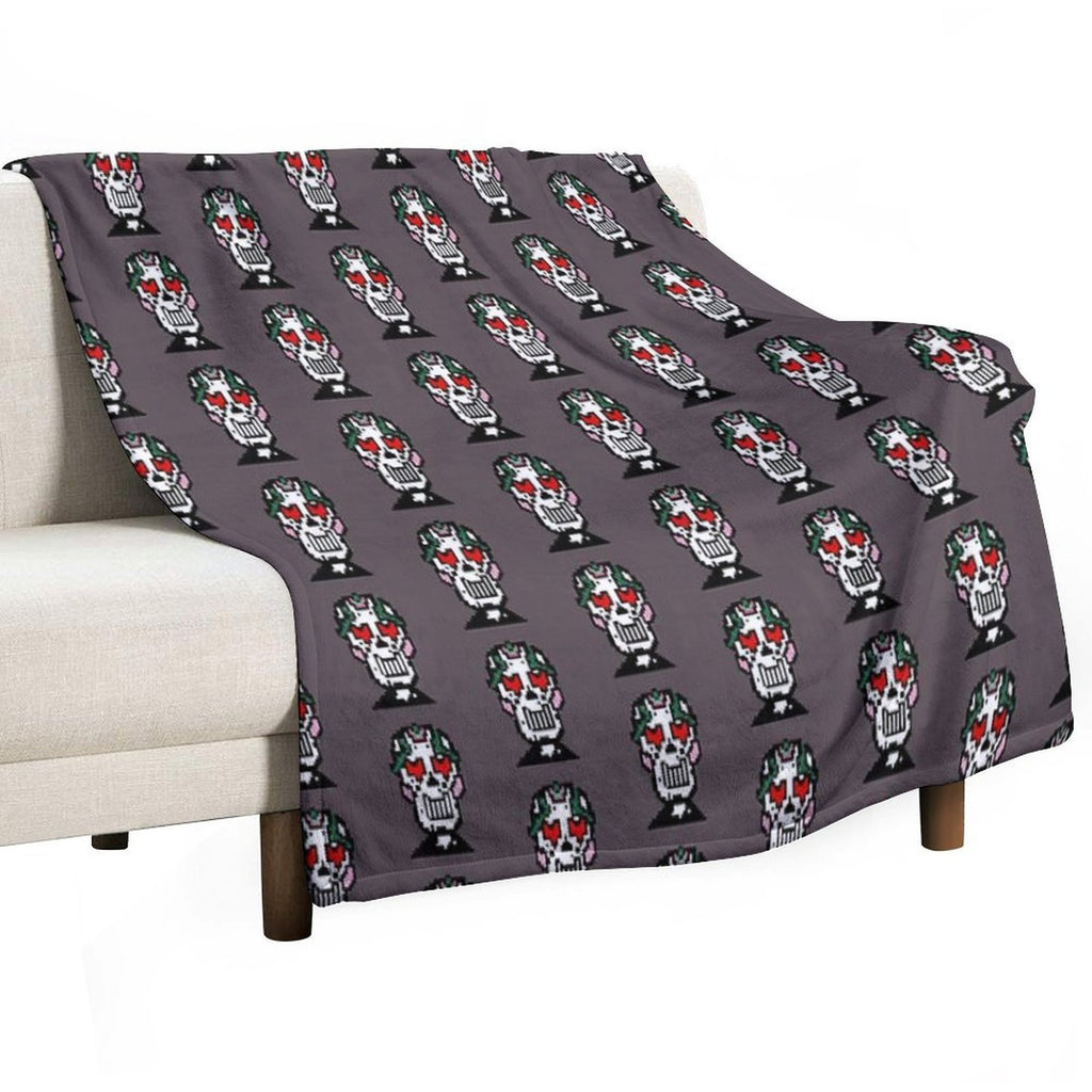 Pixel Skeleton Premium Throw Blanket