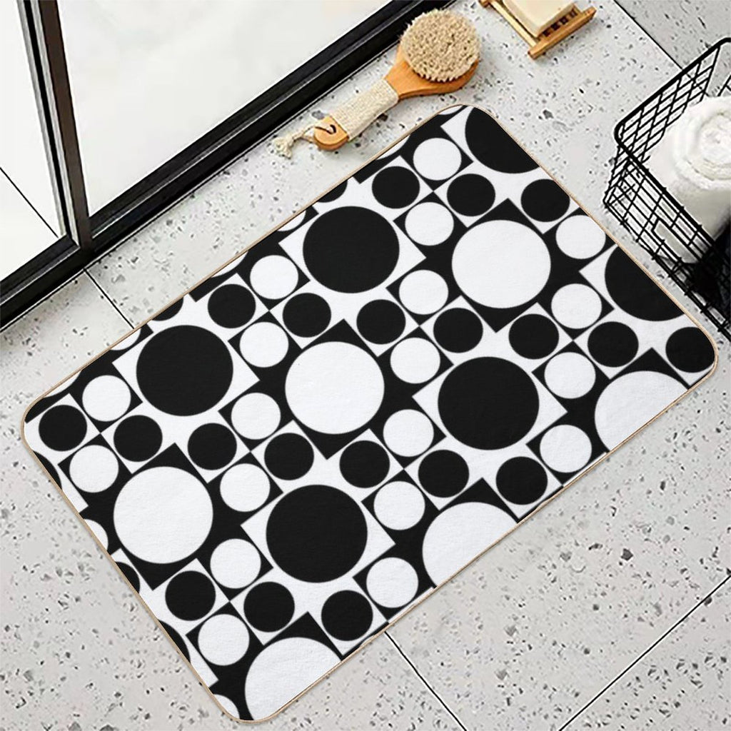 Mod Op Art Dress  Long-Lasting Bath Mat