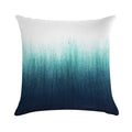 Teal Ombre Soft Decorative Cover Throw Pillow