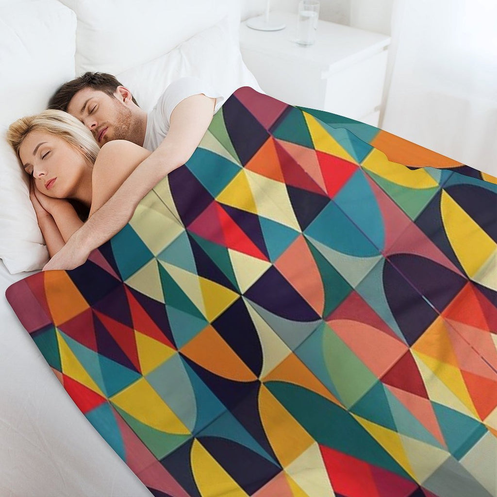 Seamless Geometric Pattern Design Easy Care Throw Blanket