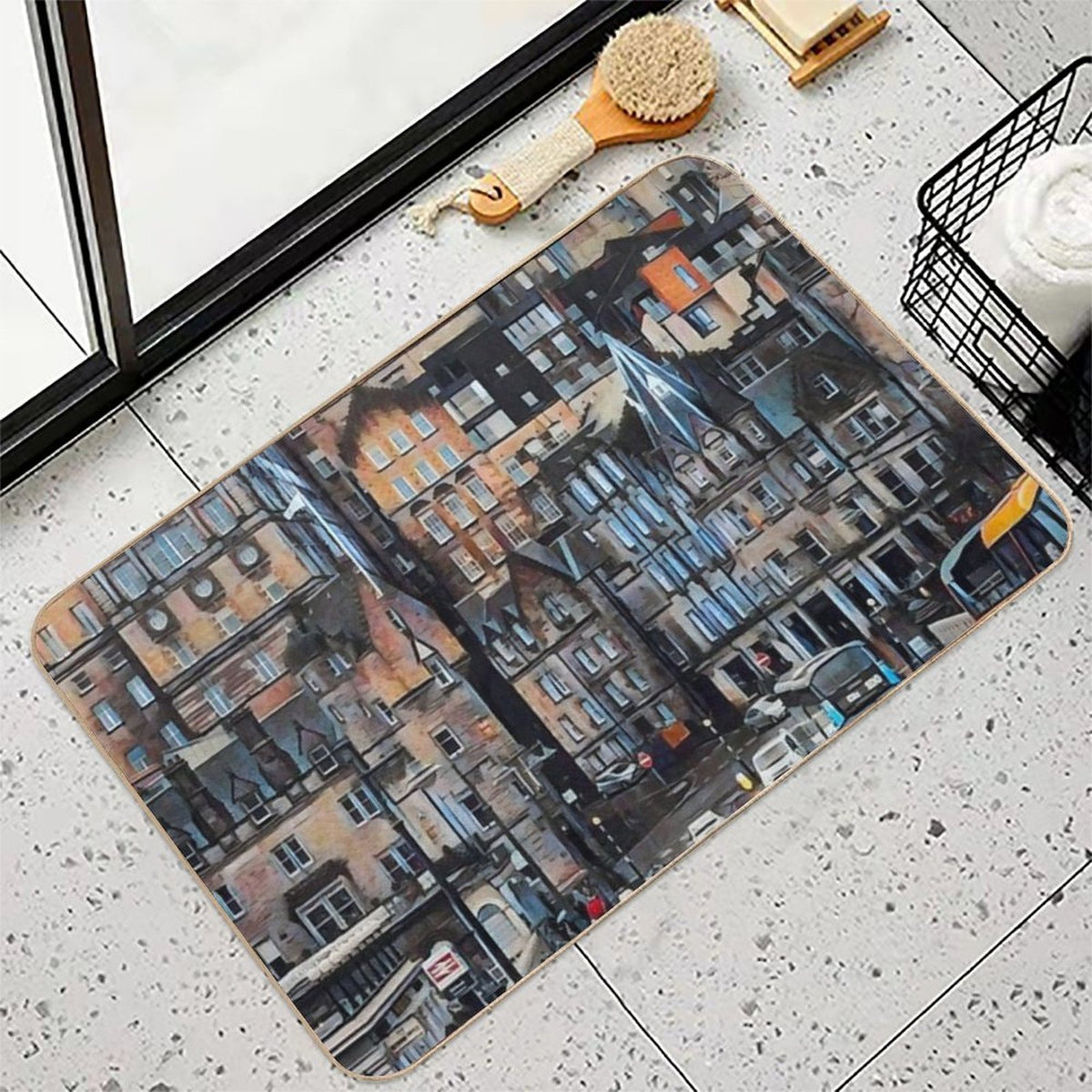 Edinburgh Skyline  Versatile Bath Mat