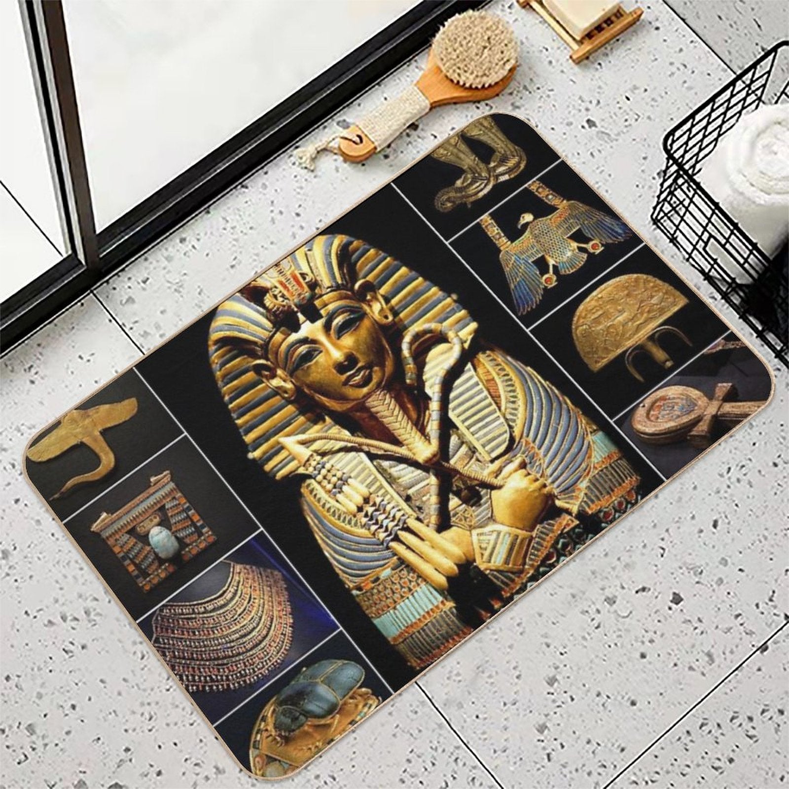 King Tutankhamun Artifacts  Eco-Friendly Bath Mat