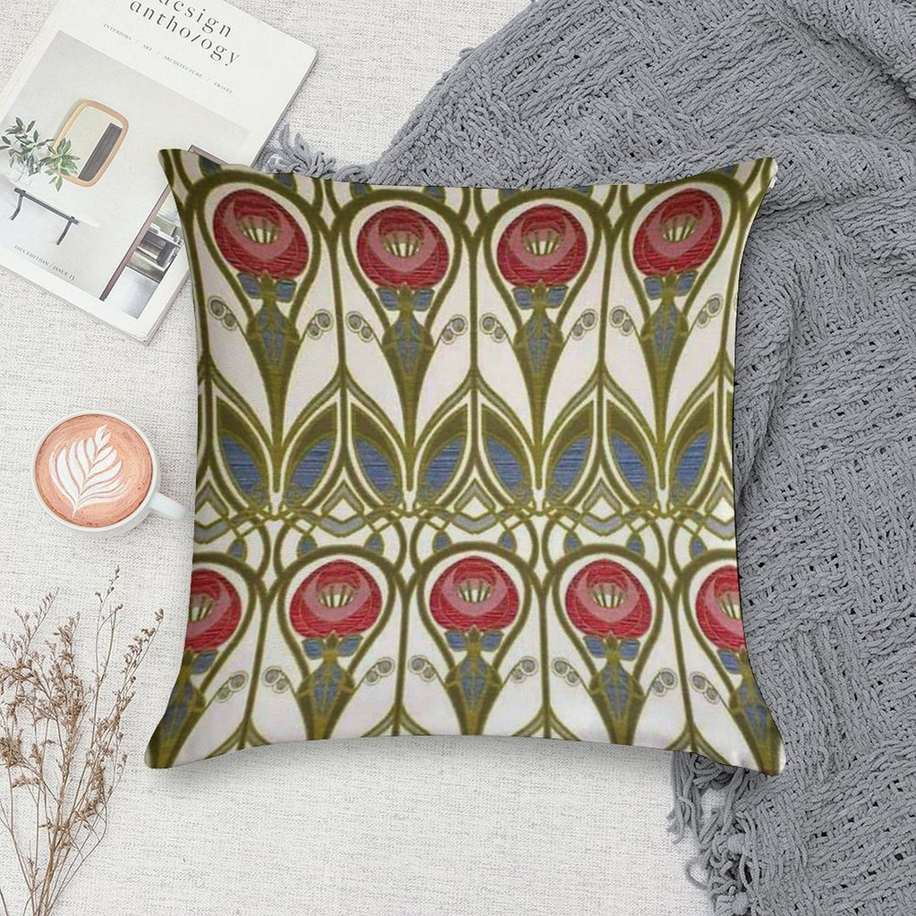Charles Rennie Mackintosh Design Soft Home Decor Throw Pillow