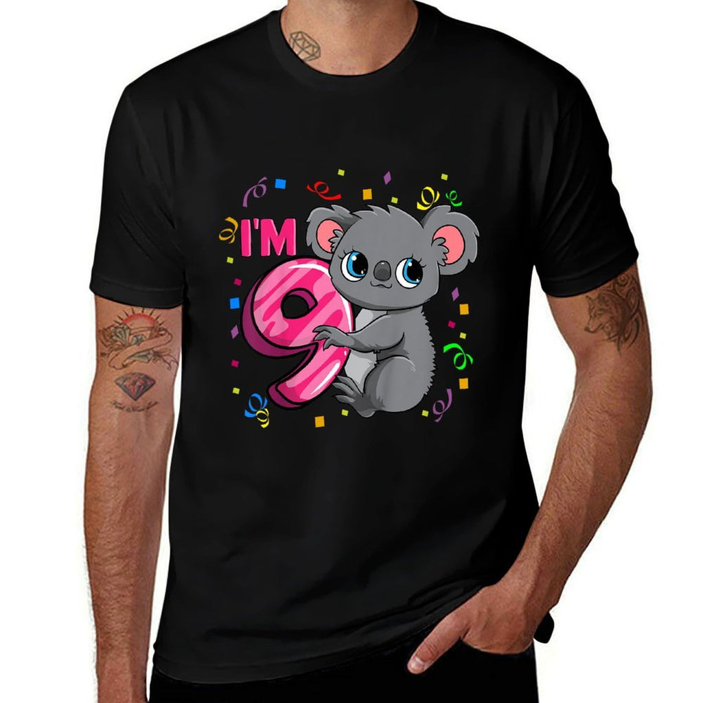 9th Birthday For Girls Koala Bear 9 Years Old  Versatile T-Shirt