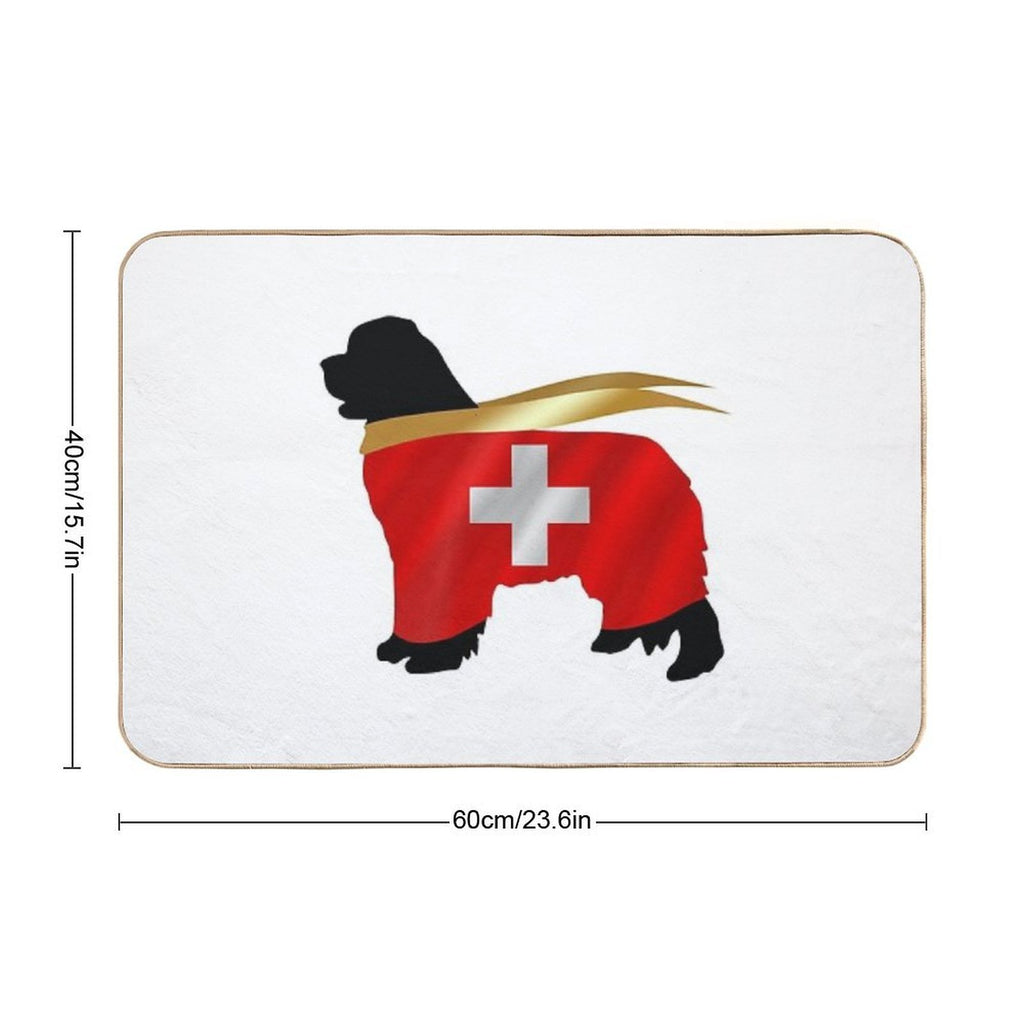 Newfoundland of Switzerland  Anti-Trip Bath Mat