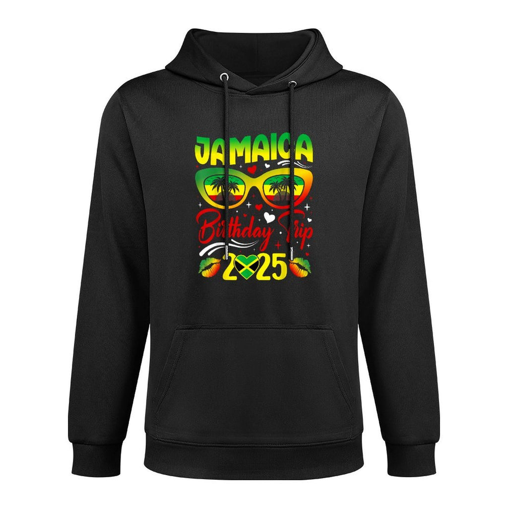 Jamaica Birthday Trip 2025 Funny Family Matching Moisture-Wicking Hoodie