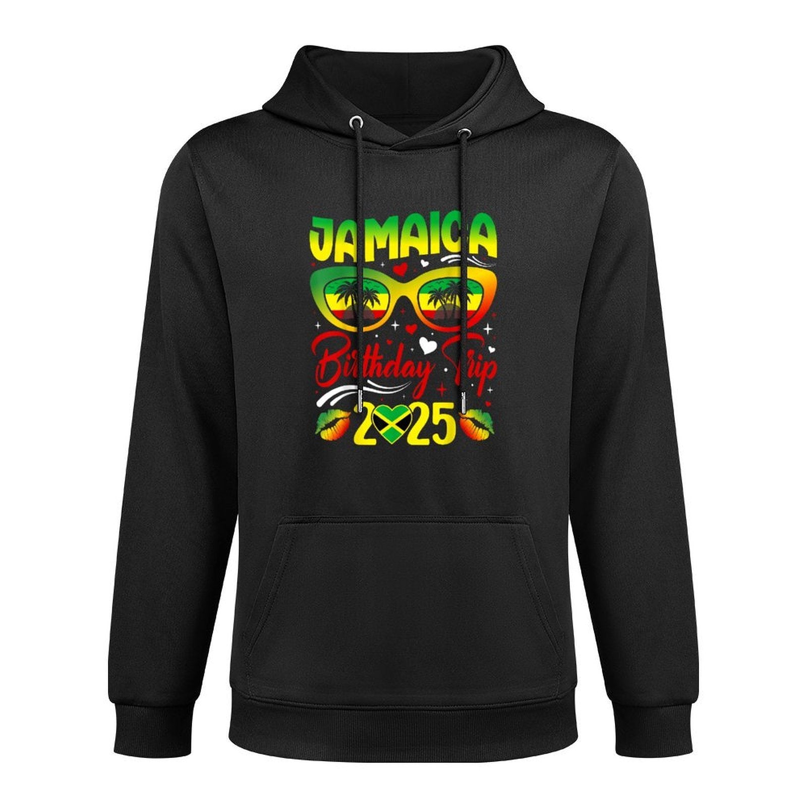 Jamaica Birthday Trip 2025 Funny Family Matching Moisture-Wicking Hoodie