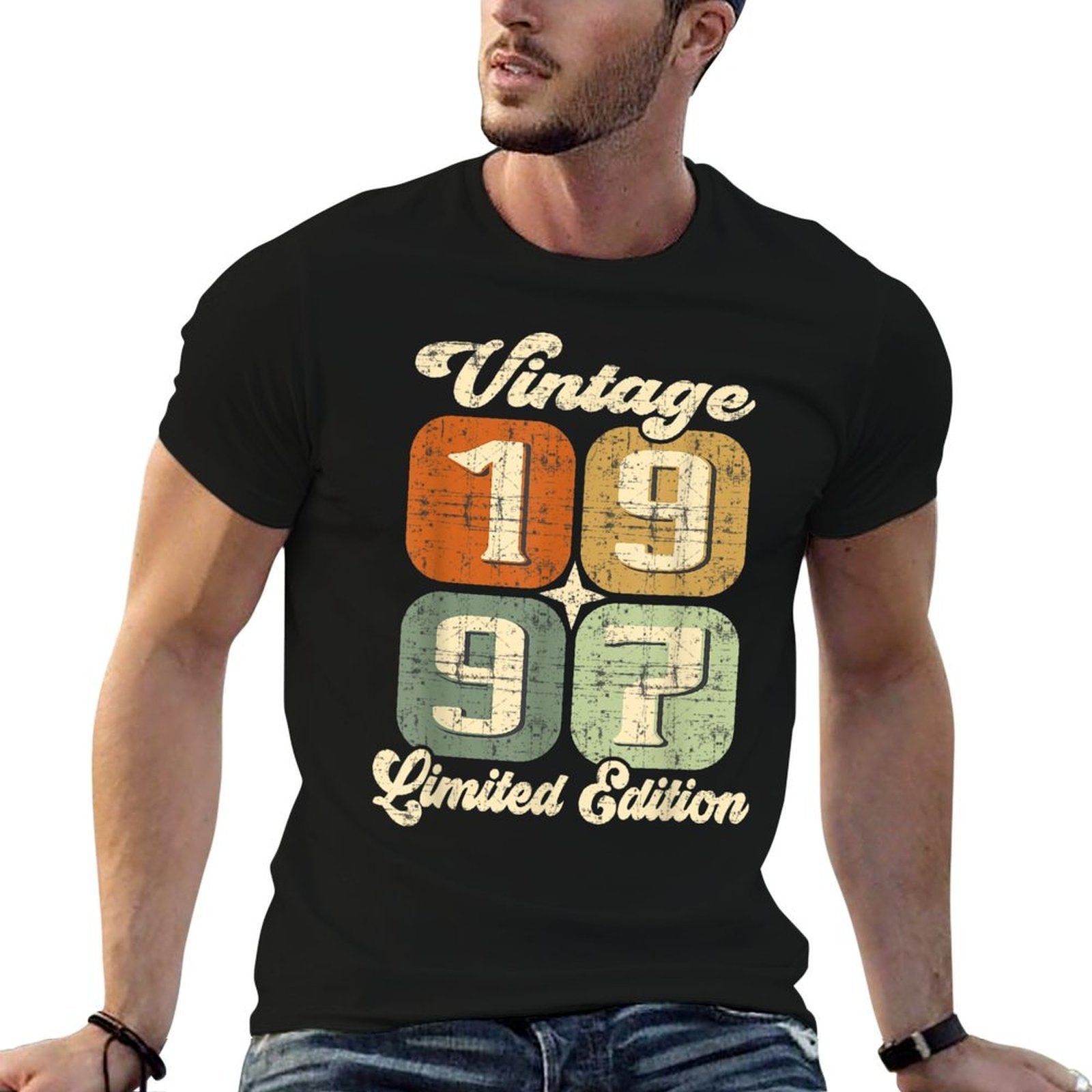 Vintage 25 Years Women Men Birth Year 1997 25th Birthday  Versatile T-Shirt