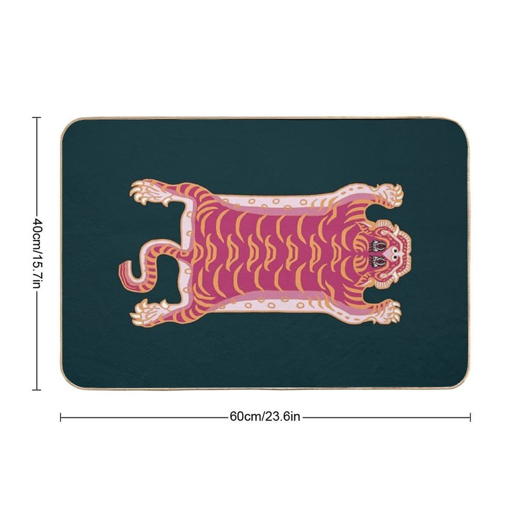 TIBETAN TIGER RUG-5  Pet-Safe Bath Mat