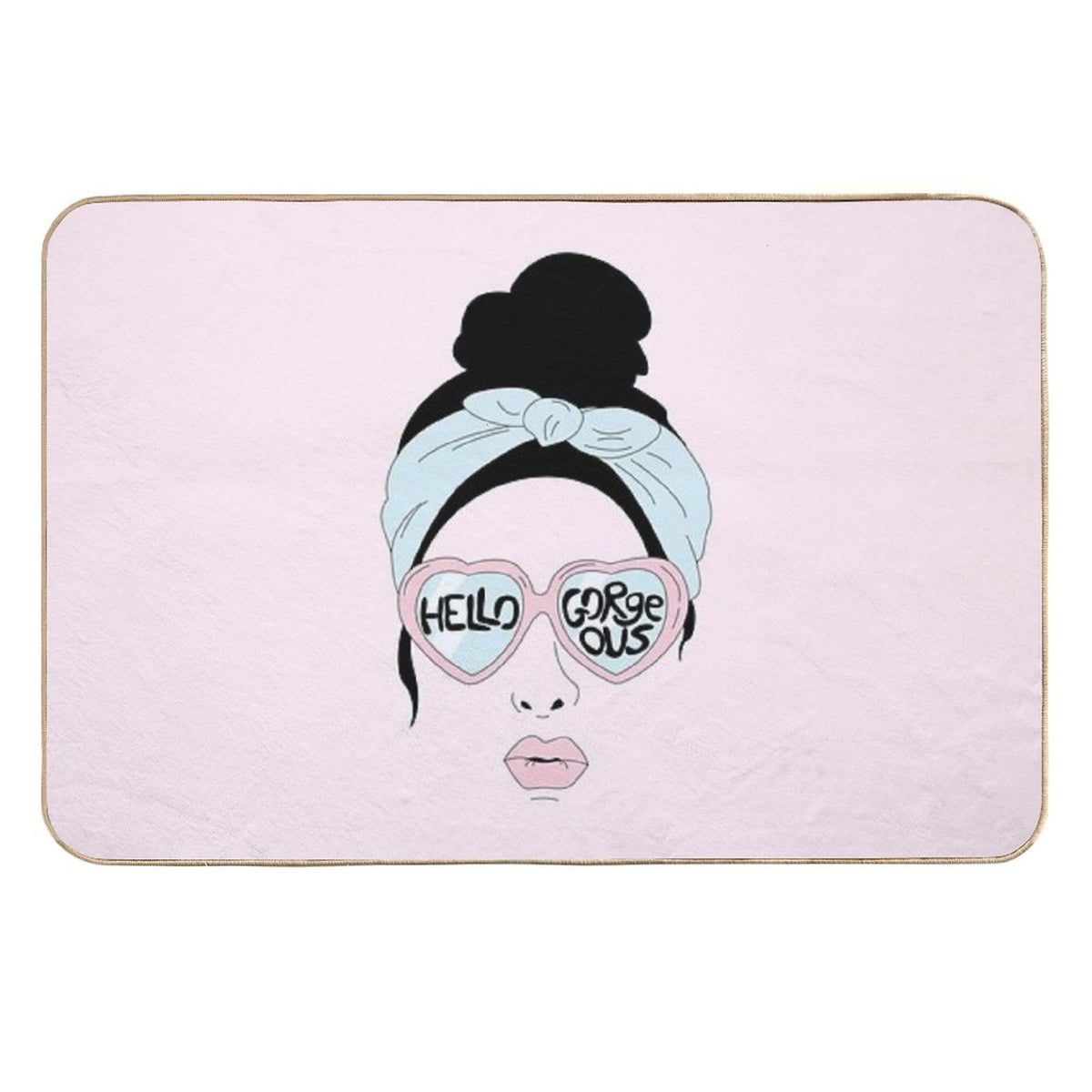 Hello Gorgeous  Repositionable Bath Mat