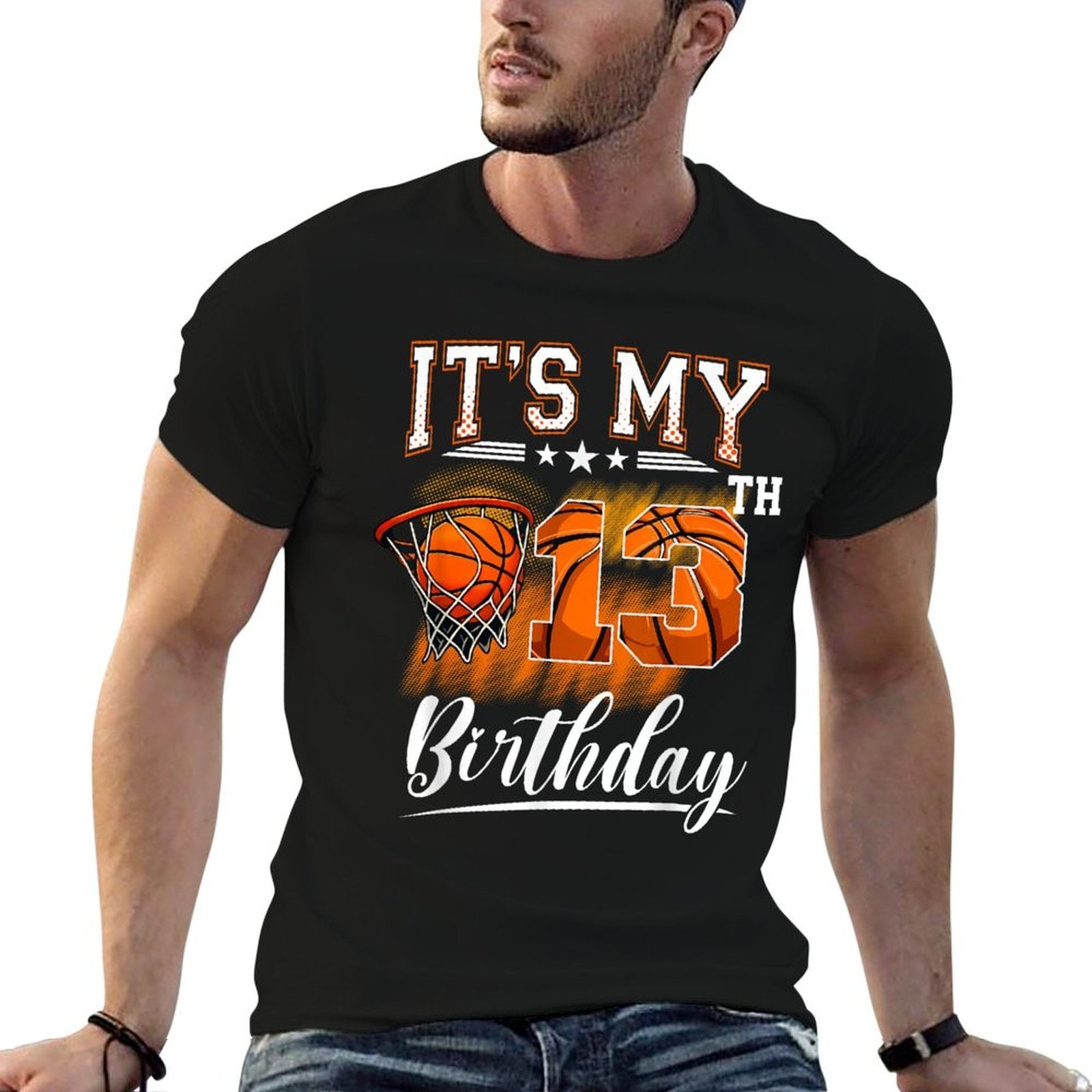It's My 13th Birthday Basketball Theme 13 Years Old Birthday  Classic T-Shirt