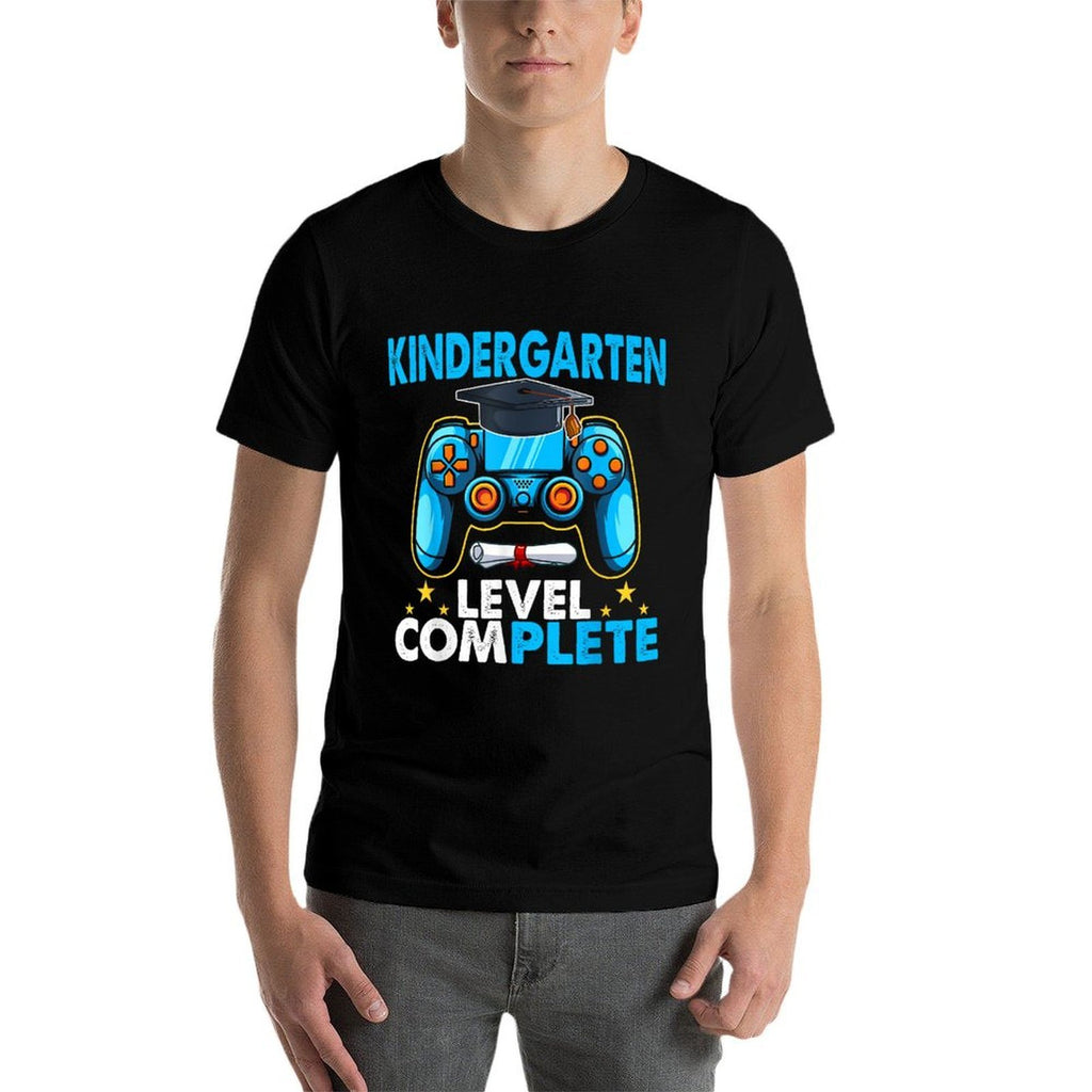 Kindergarten Level Complete Last Day Of School Graduate Boys Comfortable T-Shirt