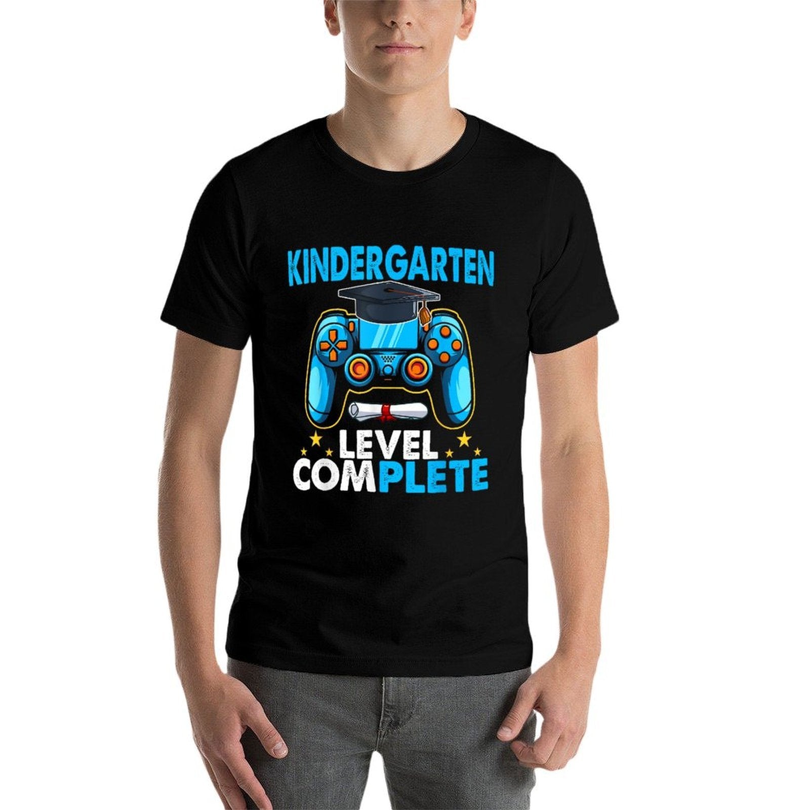 Kindergarten Level Complete Last Day Of School Graduate Boys Comfortable T-Shirt