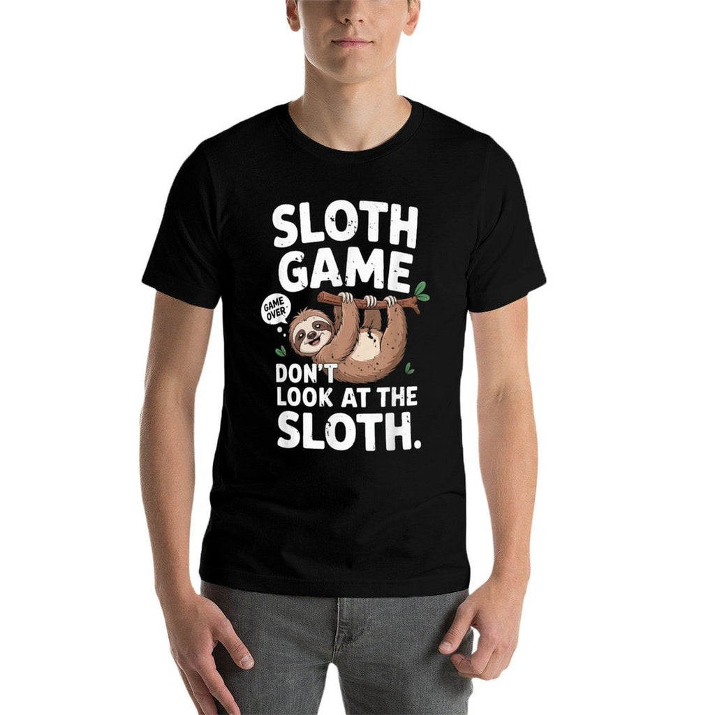 Sloth Game Funny Kawaii Hanging Sloth Meme Saying  Relaxed-fit T-Shirt