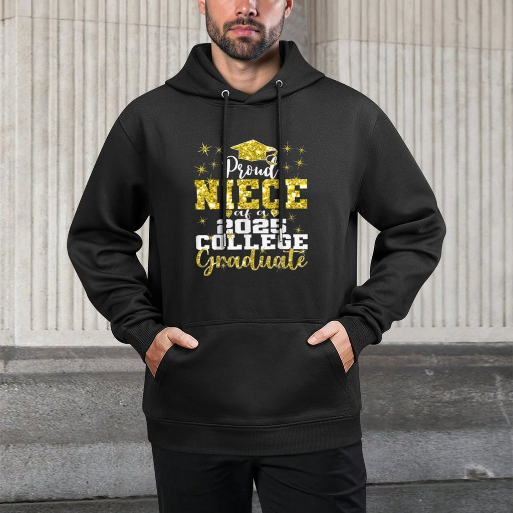 Proud Niece of 2025 College Graduate Family 25 Graduation Colorfast Hoodie